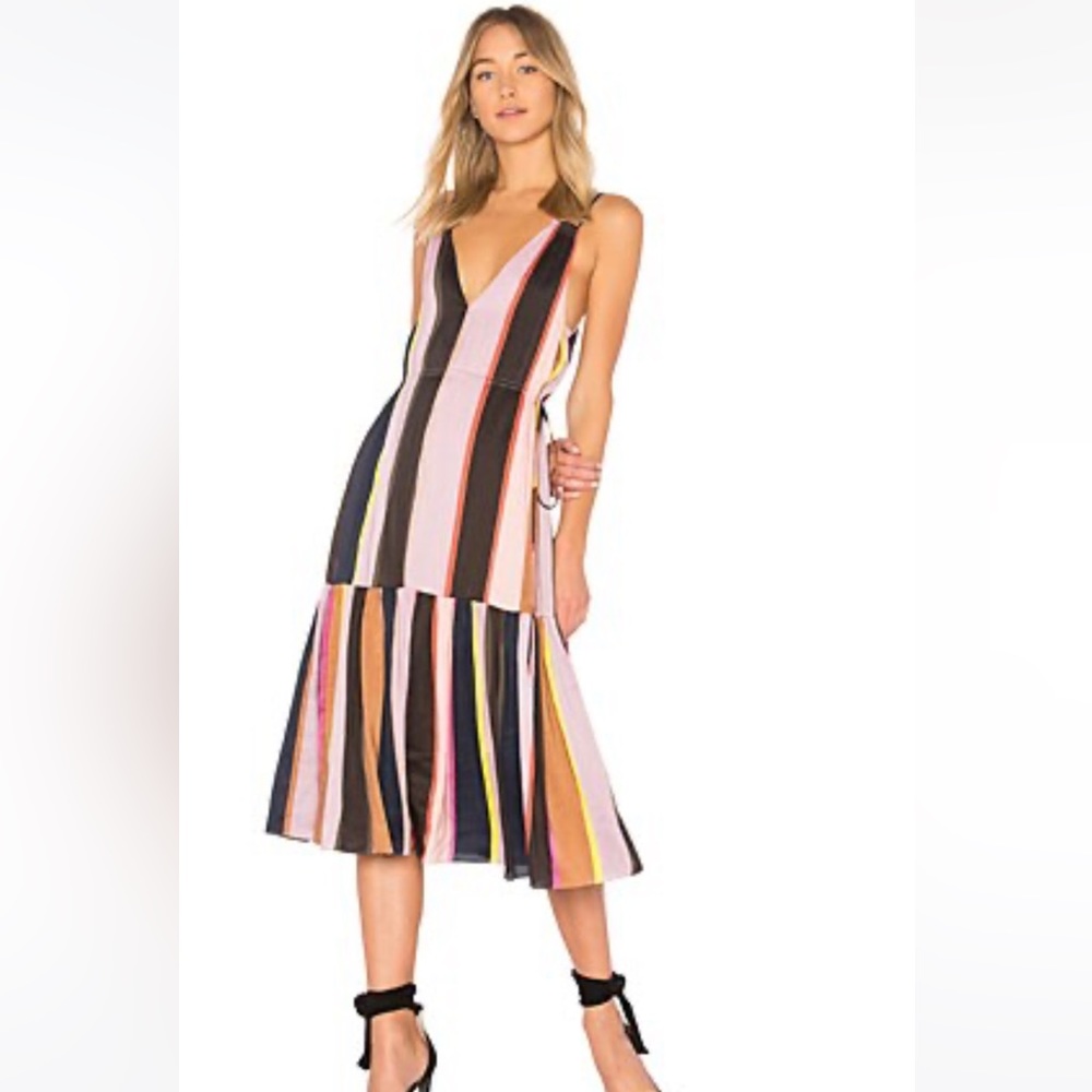 Apiece Apart Daphne Striped Midi Dress